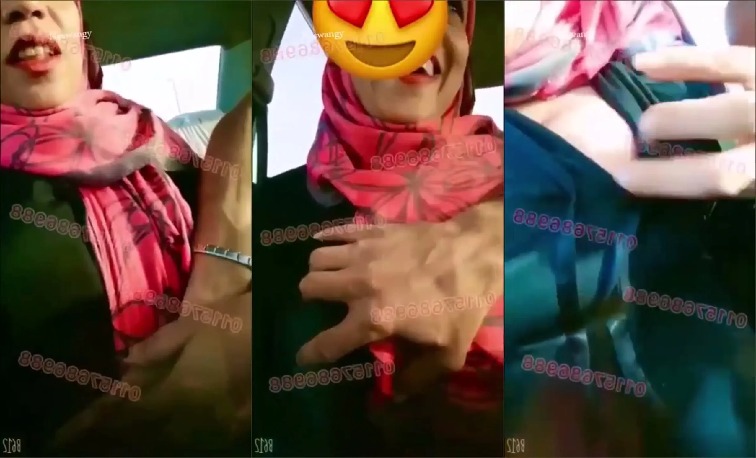 شاب يقفش في بزاز صاحبته في العربية وهي مستمتعة